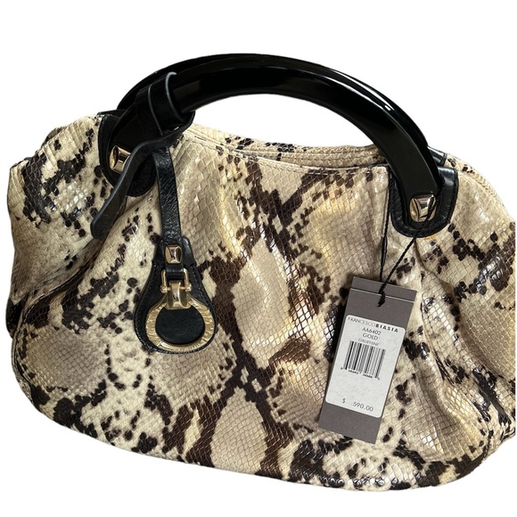 Francesco Biasa Dauphine Bag in Snakeskin Embossed Leather NWT - Picture 3 of 12